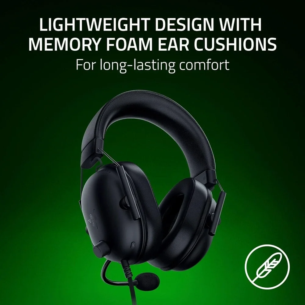 Razer BlackShark V2 X Gaming Headset 7.1‎ Surround Sound 50mm Drivers 3.5mm Jack